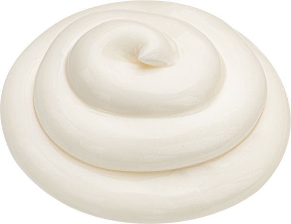Mayonnaise swirl isolated