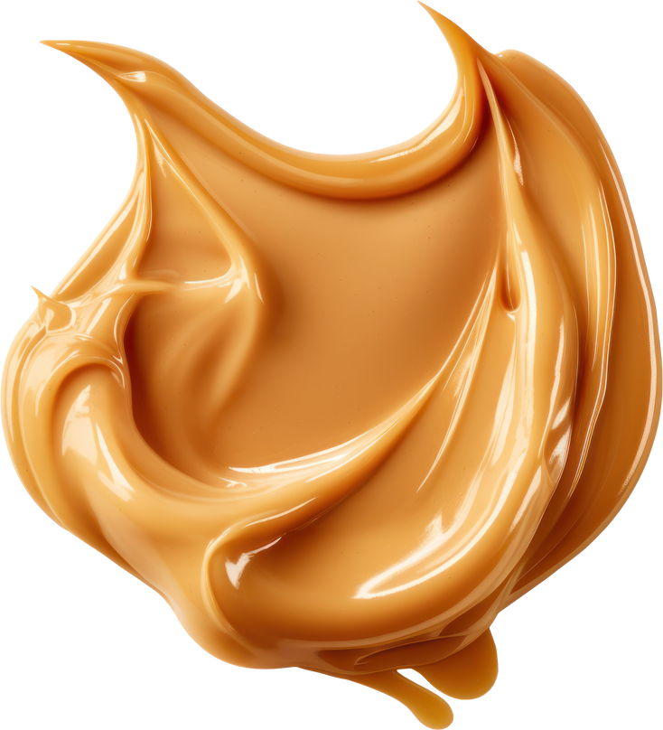 Dulce de leche, traditional sweet in Latin America. isolated.